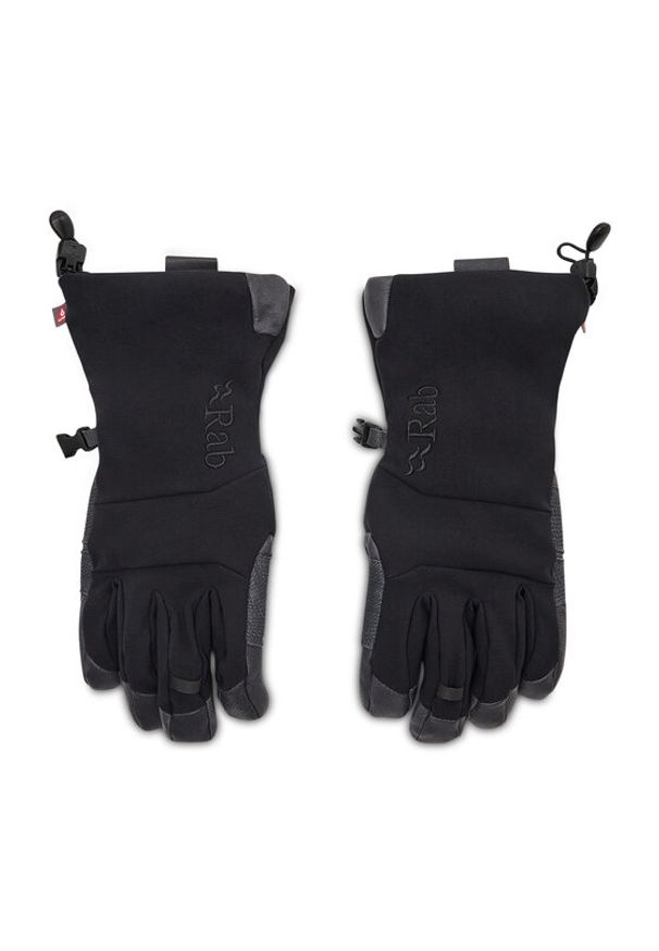 Rab Rękawiczki Męskie Baltoro Glove QAH-66-BL-S Czarny. Kolor: czarny. Materiał: materiał