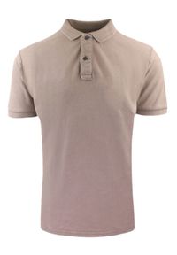 Koszulka Polo, Męska - Adriano Guinari - Kolor Kawy z Mlekiem. Typ kołnierza: polo. Kolor: wielokolorowy, beżowy, brązowy. Materiał: bawełna. Styl: klasyczny