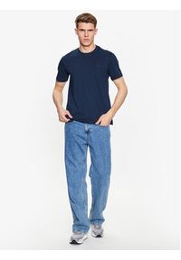 Trussardi Jeans - Trussardi T-Shirt 52T00735 Granatowy Regular Fit. Kolor: niebieski. Materiał: bawełna #4