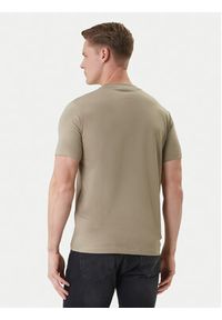 Karl Lagerfeld - KARL LAGERFELD T-Shirt 755780 562235 Khaki Regular Fit. Typ kołnierza: dekolt w karo. Kolor: brązowy. Materiał: bawełna #5