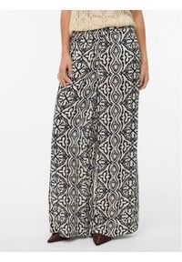 Vero Moda Spodnie materiałowe Menny 10282478 Beżowy Wide Leg. Kolor: beżowy. Materiał: wiskoza #1