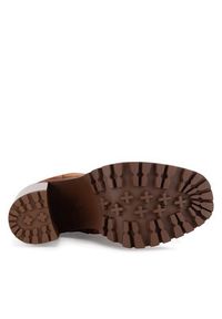 Nine West Botki WFA2947-1 Brązowy. Kolor: brązowy. Materiał: materiał