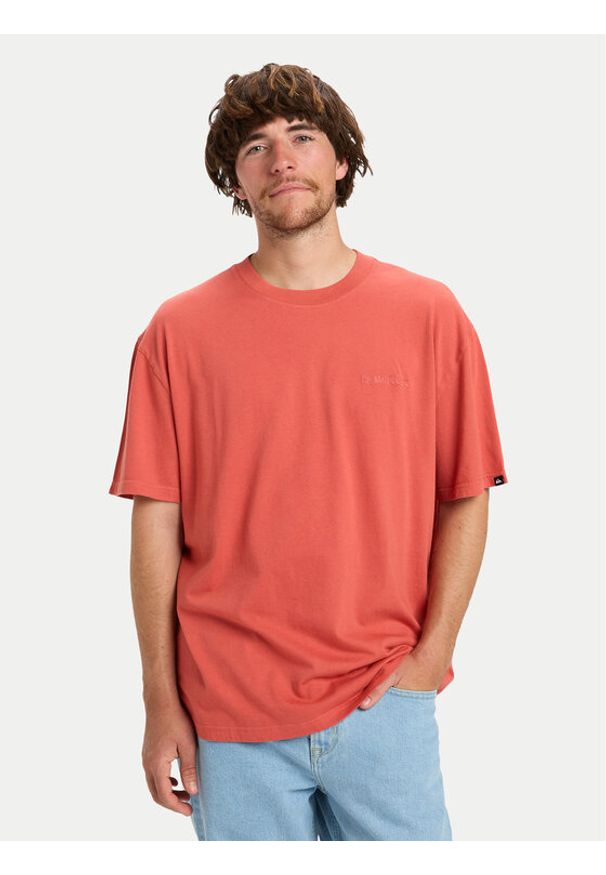 Quiksilver T-Shirt Salt Water EQYZT08204 Bordowy Regular Fit. Kolor: czerwony. Materiał: bawełna