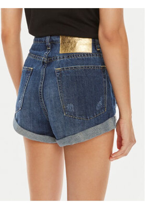 One Teaspoon Szorty jeansowe Bandits 26275 Niebieski Relaxed Fit. Kolor: niebieski. Materiał: bawełna