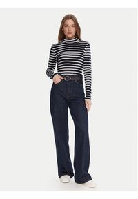 TOMMY HILFIGER - Tommy Hilfiger Bluzka WW0WW47307 Granatowy Slim Fit. Kolor: niebieski. Materiał: bawełna #4