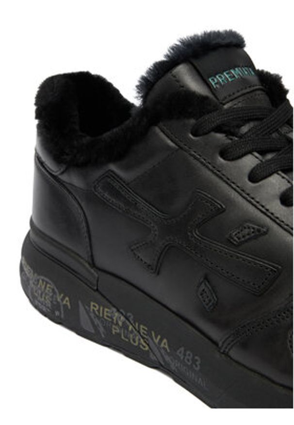 Premiata Sneakersy Mick Var 1453Nm Czarny. Kolor: czarny. Materiał: skóra