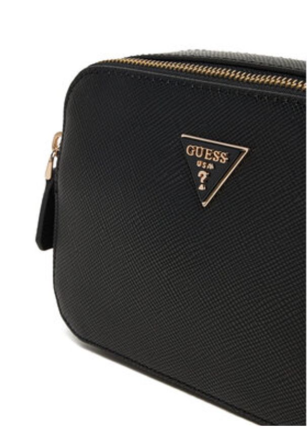 Guess Torebka Noelle II HWZG96 72140 Czarny. Kolor: czarny. Materiał: skórzane