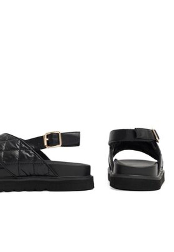 DeeZee Sandały Donna H86009-9 Czarny. Kolor: czarny. Materiał: skóra