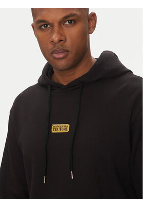 Versace Jeans Couture Bluza 78GAIT08 Czarny Regular Fit. Kolor: czarny. Materiał: bawełna