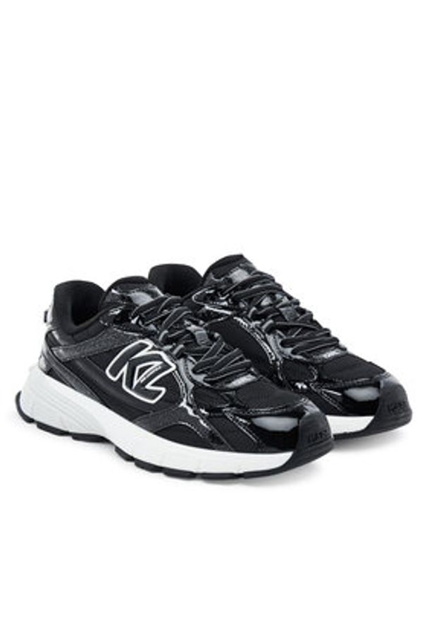 Karl Lagerfeld - KARL LAGERFELD Sneakersy KL65525 Czarny. Kolor: czarny. Materiał: materiał