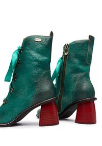 Laura Vita Botki Evcao 311 Zielony. Kolor: zielony. Materiał: skóra #5