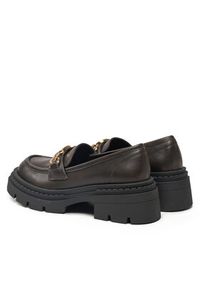 TwinSet - TWINSET Loafersy 242TGT114 Brązowy. Kolor: brązowy. Materiał: skóra