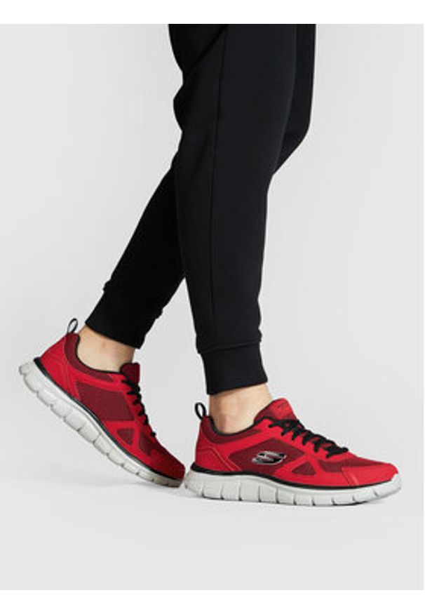 skechers - Skechers Sneakersy Bucolo 52630/RDBK Czerwony. Kolor: czerwony. Materiał: materiał