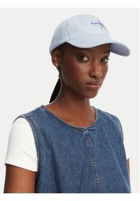 Calvin Klein Czapka z daszkiem Monologo Embroidery Baseball Hat LV04K5026G Błękitny. Kolor: niebieski. Materiał: bawełna #4