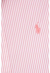 Polo Ralph Lauren koszula bawełniana 211784161030 damska kolor różowy regular z kołnierzykiem klasycznym. Typ kołnierza: kołnierzyk klasyczny, polo. Kolor: różowy. Materiał: bawełna. Styl: klasyczny #5
