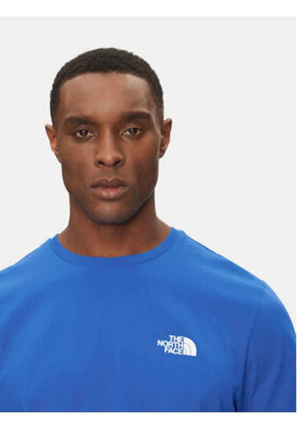 The North Face T-Shirt Simple Dome NF0A87NG Niebieski Regular Fit. Kolor: niebieski. Materiał: bawełna, syntetyk