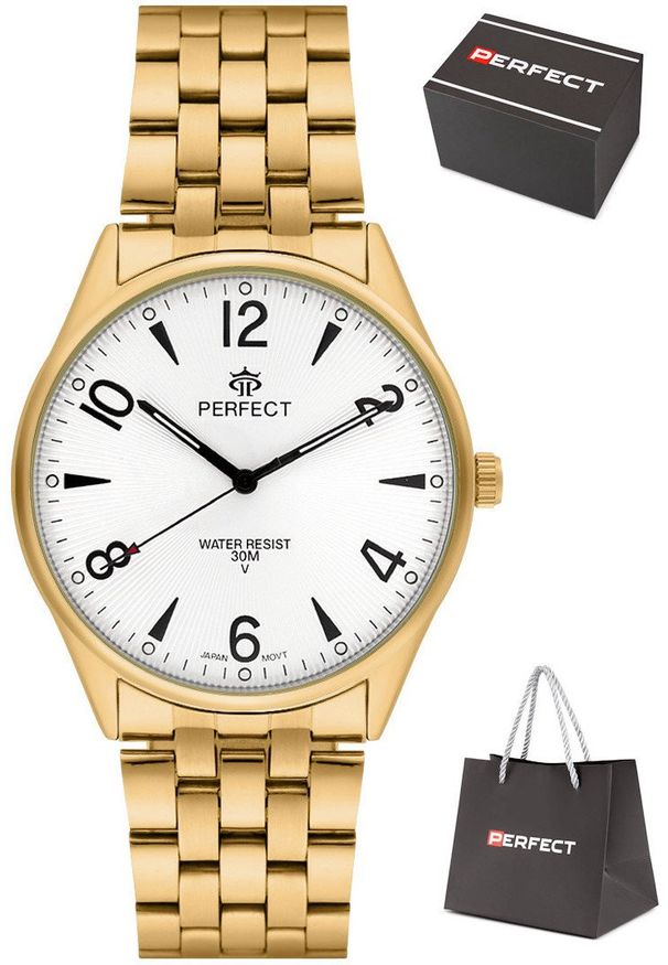 Zegarek Perfect M141-07 męski klasyczny czytelny 42 mm .. Styl: klasyczny