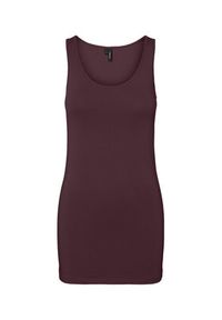 Vero Moda Top Maxi 10185110 Fioletowy Regular Fit. Kolor: fioletowy. Materiał: bawełna #3