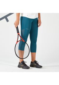 ARTENGO - Krótkie legginsy do tenisa damskie Artengo Dry Hip Ball. Kolor: niebieski, wielokolorowy, turkusowy. Materiał: materiał, elastan, poliamid. Długość: krótkie. Sport: tenis #1