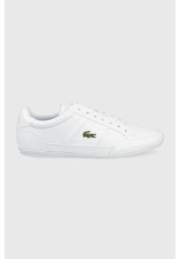 Lacoste sneakersy CHAYMON BL 21 1 kolor biały. Nosek buta: okrągły. Zapięcie: sznurówki. Kolor: biały. Materiał: guma. Sport: bieganie