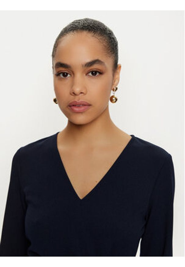 Joseph Ribkoff Sukienka koktajlowa 243308 Granatowy Slim Fit. Kolor: niebieski. Materiał: syntetyk. Styl: wizytowy