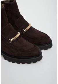 Casadei - Botki damskie skórzane CASADEI. Materiał: skóra #3