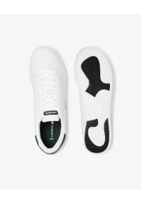 Lacoste - LACOSTE - Skórzane sneakersy z logo TWIN SERVE. Kolor: biały. Materiał: skóra. Wzór: haft. Sport: tenis #3