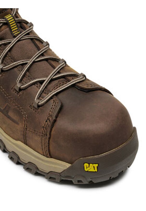 CAT Footwear Trapery Threshold Rebound Wp Nm Ct S7L Hro Fo Sr P726048 Brązowy. Kolor: brązowy. Materiał: skóra