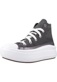 Converse - Kapcie CONVERSE CTAS MOVE HI DARK Szary. Kolor: szary. Materiał: tkanina