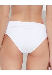 Melissa Odabash - MELISSA ODABASH - Biały dół od bikini Bel Air. Stan: podwyższony. Kolor: biały. Materiał: materiał, tkanina, prążkowany