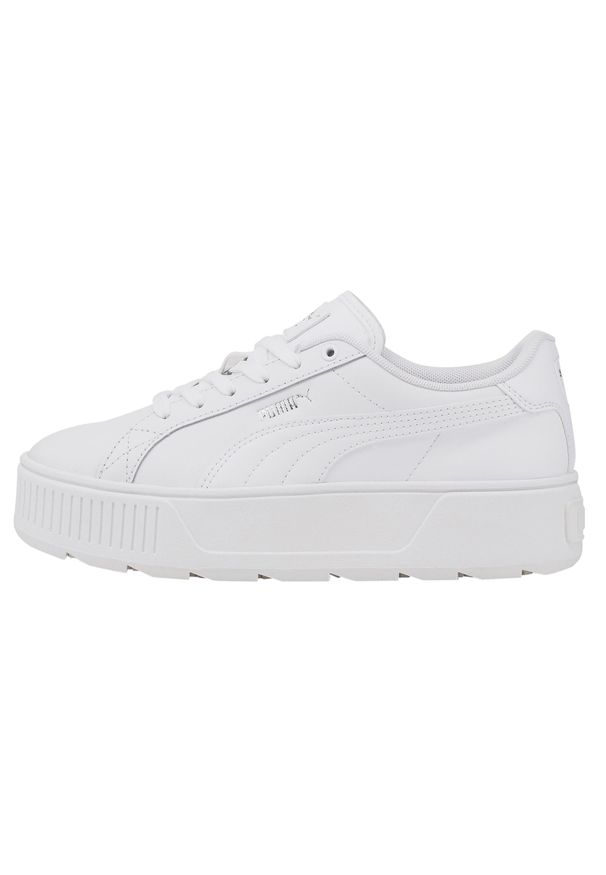 Buty sportowe Casual Damskie Puma Karmen L Biały. Okazja: na co dzień. Zapięcie: sznurówki. Kolor: biały. Materiał: guma, materiał, syntetyk. Szerokość cholewki: normalna. Sport: turystyka piesza