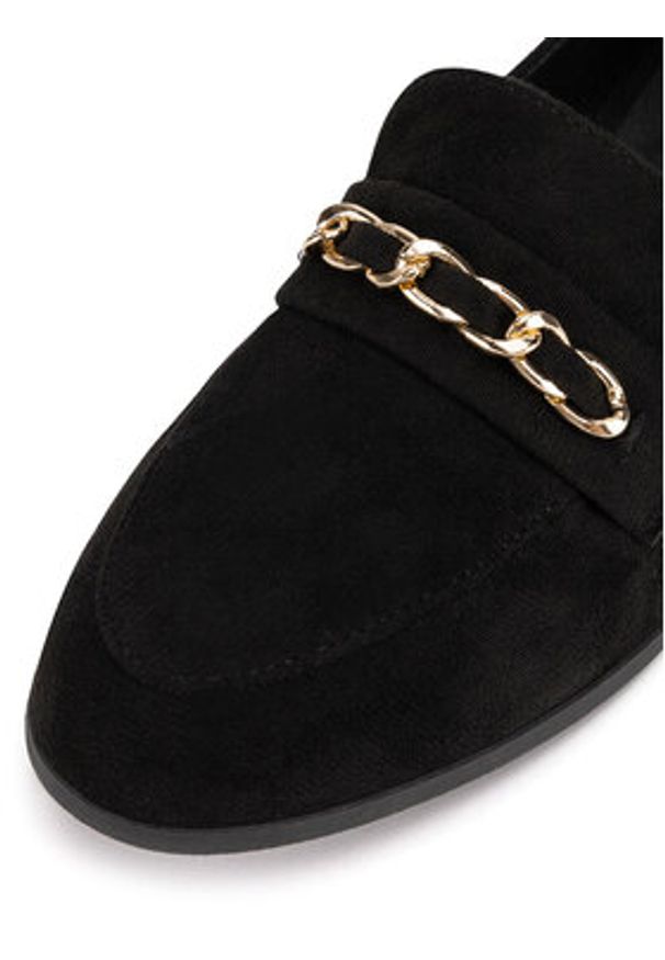 DeeZee Loafersy WSS270205-06 Czarny. Kolor: czarny. Materiał: materiał