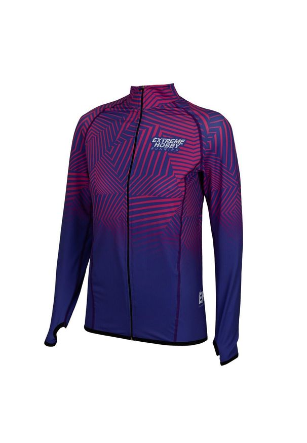 Bluza termoaktywna do biegania damska EXTREME HOBBY CALEIDOSCOPE. Kolor: fioletowy. Materiał: poliester, elastan. Sezon: jesień, wiosna. Sport: bieganie