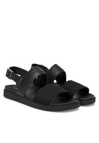 Calvin Klein Sandały Back Strap W/ Buckle Logo HM0HM01742 Czarny. Kolor: czarny. Materiał: skóra #3
