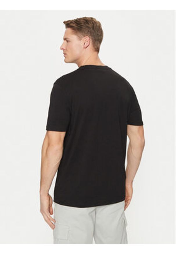 Hugo - HUGO T-Shirt Dulivio 50467556 Czarny Regular Fit. Kolor: czarny. Materiał: bawełna