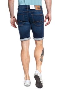 Mustang - SPODENKI MUSTANG Chicago Short DENIM BLUE 1008363 5000 682. Materiał: denim #3