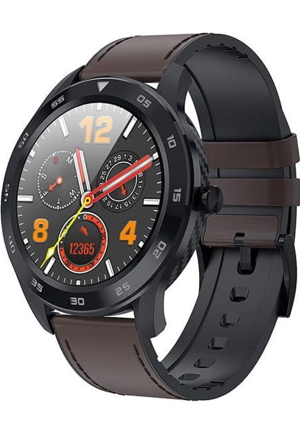 Smartwatch Garett Electronics GT22S Czarno-brązowy (5903246285147). Rodzaj zegarka: smartwatch. Kolor: brązowy, wielokolorowy, czarny
