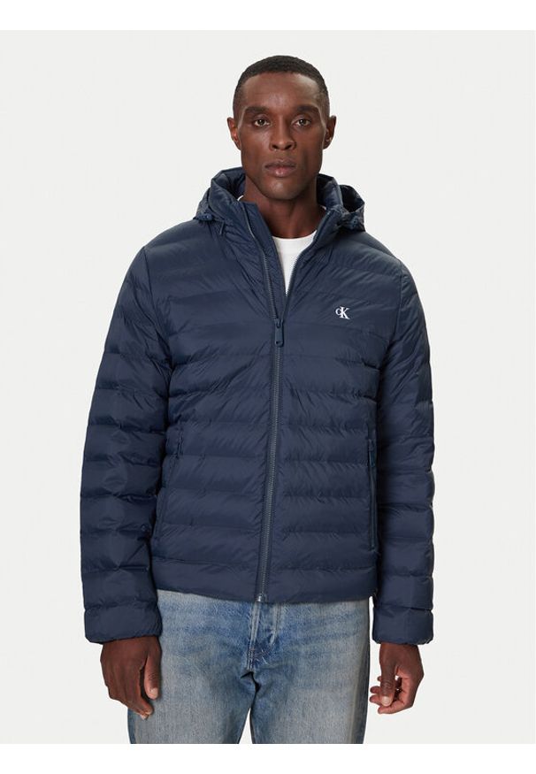 Calvin Klein Jeans Kurtka zimowa LV04RC511G Niebieski Regular Fit. Kolor: niebieski. Materiał: syntetyk. Sezon: zima