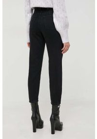 Patrizia Pepe jeansy damskie high waist. Stan: podwyższony. Kolor: czarny #3