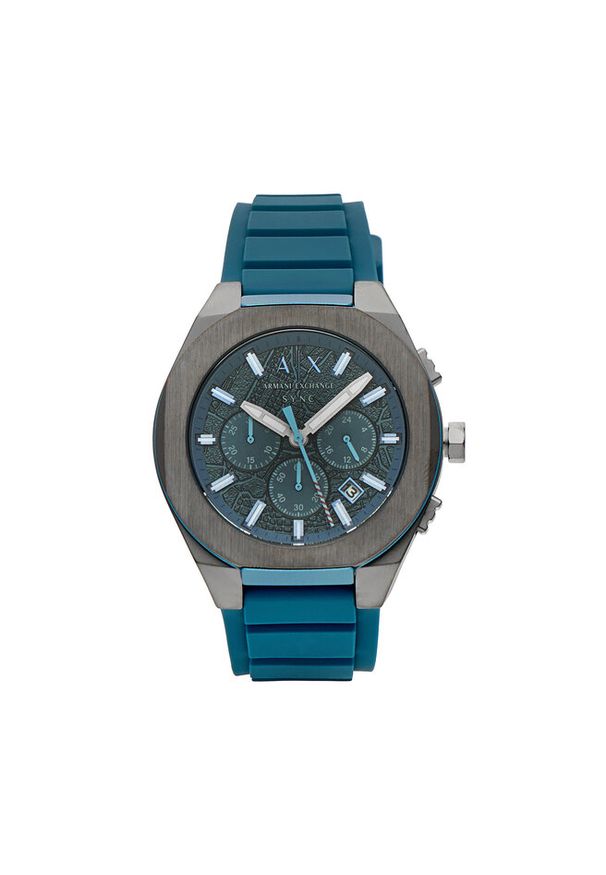 Zegarek Armani Exchange. Kolor: niebieski