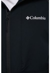 columbia - Columbia kurtka outdoorowa Tall Heights kolor czarny przejściowa. Kolor: czarny. Materiał: softshell, tkanina, materiał. Długość rękawa: raglanowy rękaw. Długość: długie
