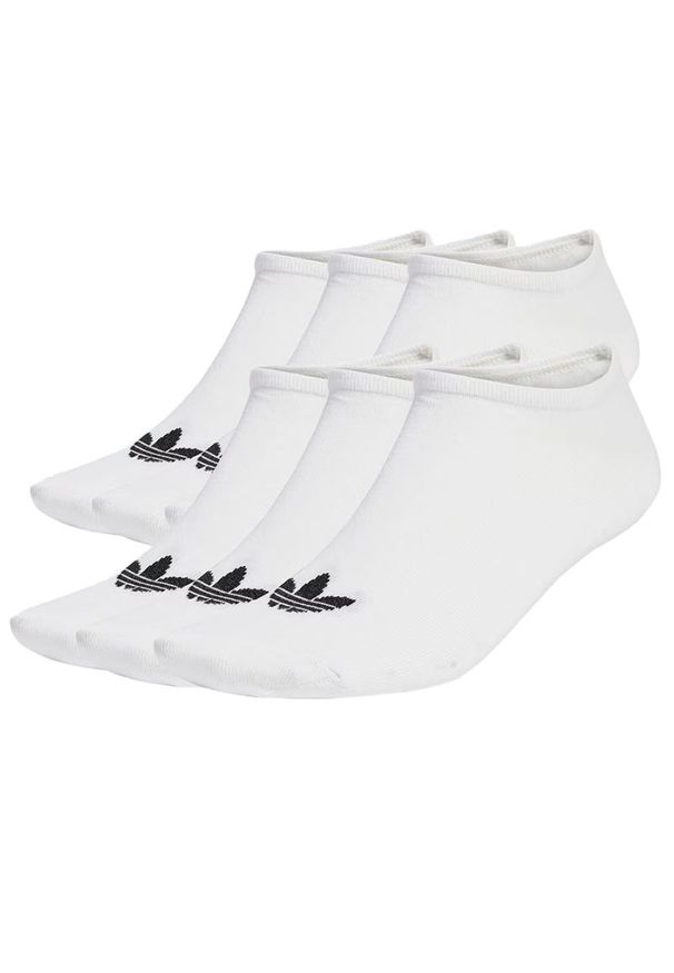 Adidas - Skarpetki unisex adidas Originals Liner 6 Pairs JW5336 - białe. Kolor: biały. Materiał: materiał, nylon, elastan, poliester, bawełna. Wzór: aplikacja