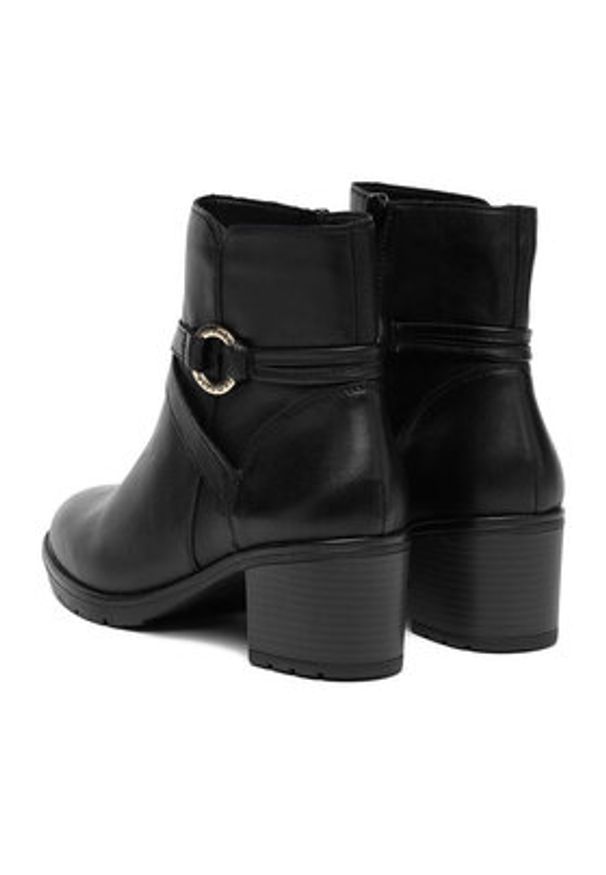 Remonte Botki CEO-D2A73-00 Czarny. Kolor: czarny. Materiał: skóra