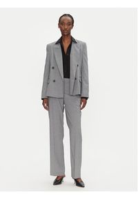 BOSS Spodnie materiałowe Tilda9 50542004 Szary Relaxed Fit. Kolor: szary. Materiał: wełna #4