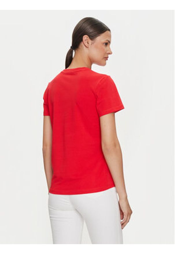 Guess Jeans T-Shirt W4YI13 J1314 Czerwony Regular Fit. Kolor: czerwony. Materiał: bawełna