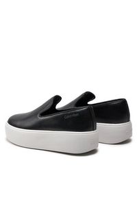 Calvin Klein Tenisówki FLATFORM CUPSOLE SLIP ON LTH HW0HW01893 Czarny. Zapięcie: bez zapięcia. Kolor: czarny. Materiał: skóra #2