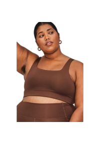 GIRLFRIEND COLLECTIVE - Kobiałka z kwadratowym dekoltem Girlfriend Collective Tommy. Kolor: wielokolorowy, biały, brązowy #1