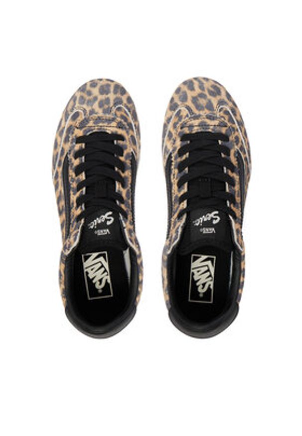 Vans Sneakersy Super Lowpro VN000E89YS51 Brązowy. Kolor: brązowy. Materiał: skóra, zamsz