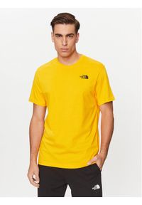The North Face T-Shirt Redbox NF0A2TX2 Żółty Regular Fit. Kolor: żółty. Materiał: bawełna