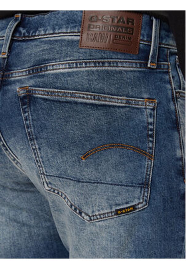 G-Star RAW - G-Star Raw Jeansy 3301 51003 C052 Niebieski Tapered Fit. Kolor: niebieski